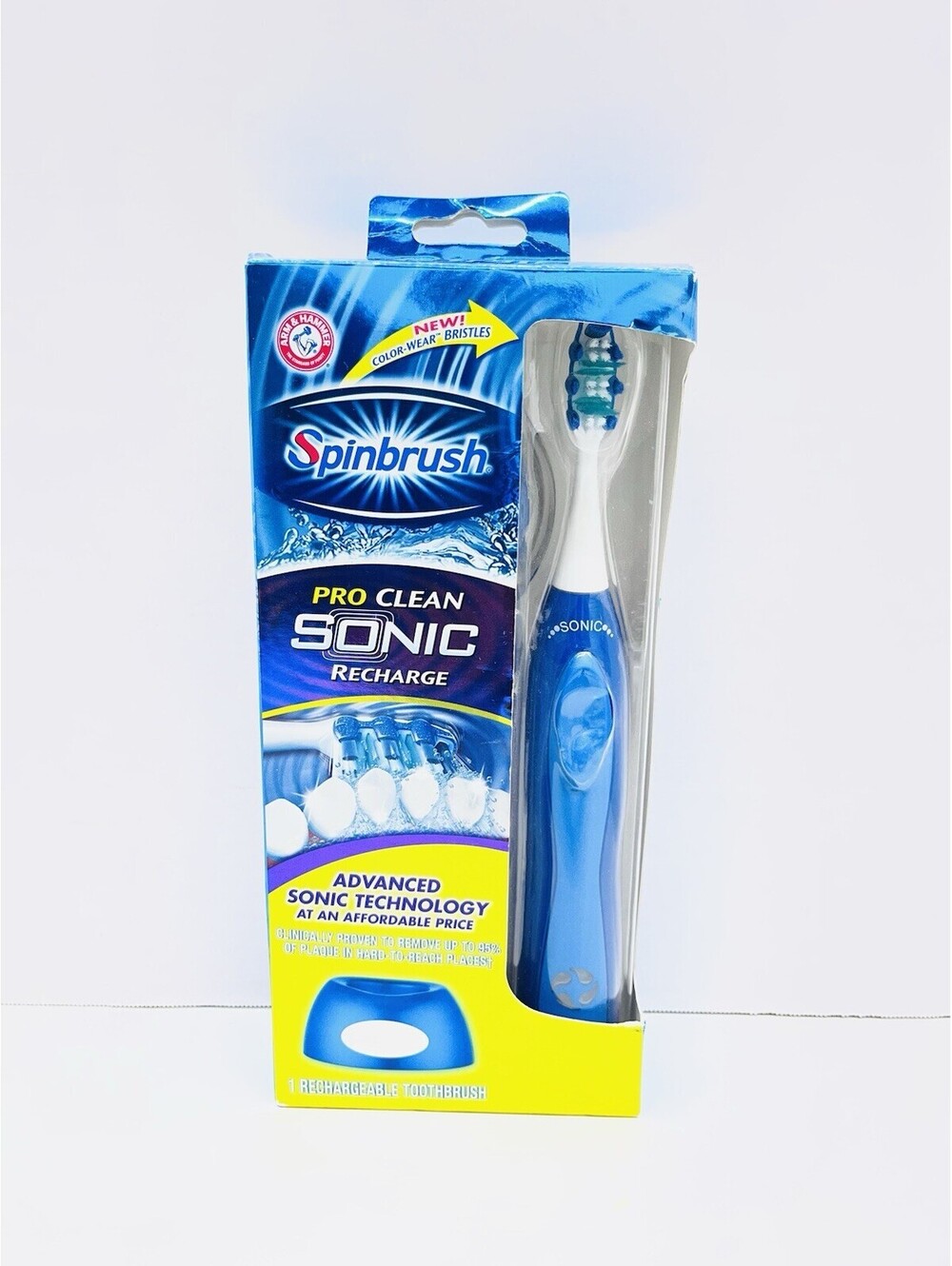 Arm & Hammer Sonic Power Spinbrush Truly Radiant Rechargeable Toothbrush & Base